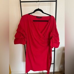 Red Zara dress